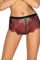 Dámské sexy kalhotky Redessia shorties - Obsessive (barva červená)