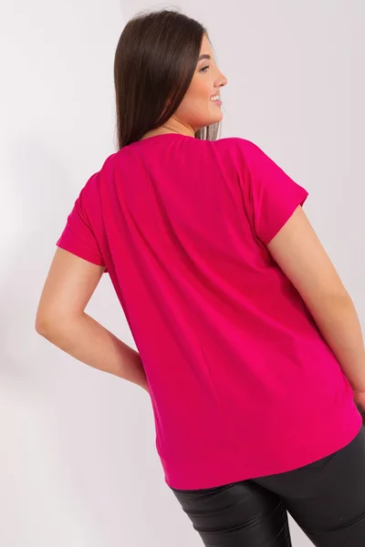 Tmavě růžové dámský tričko FPrice univerzální velikost