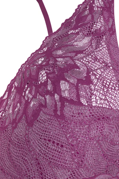 Fialová krajková dámská podprsenka Calvin Klein