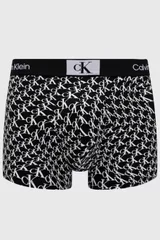 Bílo-černé vzorované pánské boxerky Calvin Klein