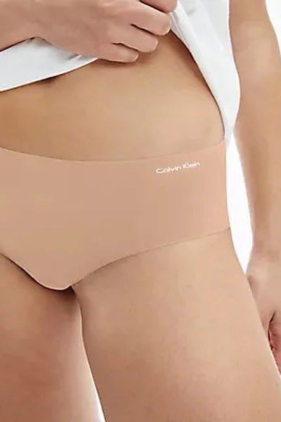 Nude bezešvé dámské neviditelné kalhotky Calvin Klein