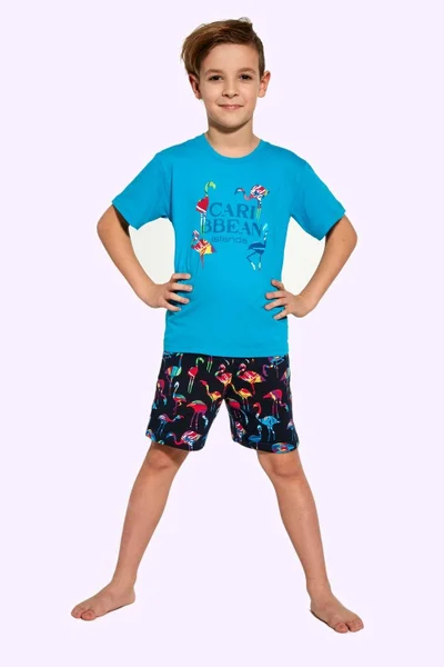 Vzorované chlapecké pyžamo ze 100% bavlny Cornette