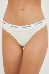 Dámská tanga Q680 5XE bílážlutá - Calvin Klein