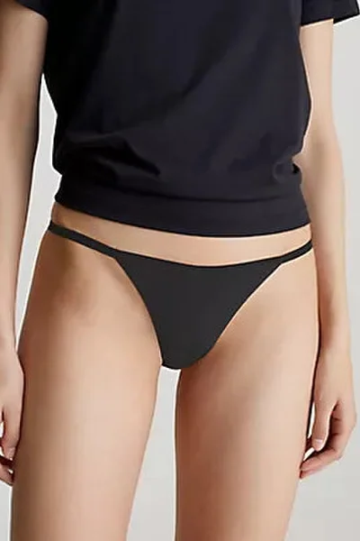 Dámské kalhotky se šňůrkami na bocích Calvin Klein