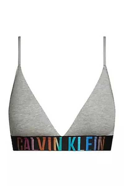 Světle šedá dámská trojúhelníková podprsenka Calvin Klein