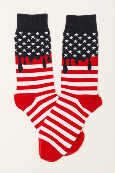 Pánské a červené pruhované ponožky FPrice