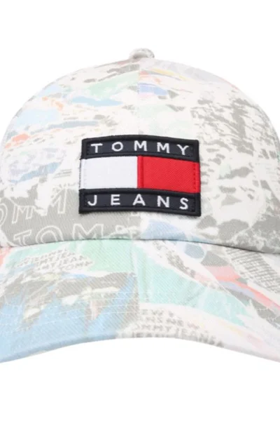 Unisex bavlněná vzorovaná baseballová čepice Tommy Hilfiger