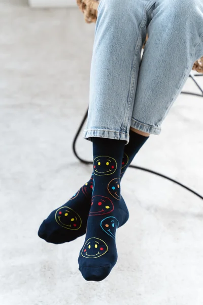 Unisex vysoké ponožky s barevným potiskem More