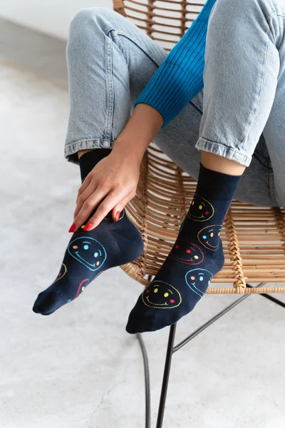 Unisex vysoké ponožky s barevným potiskem More