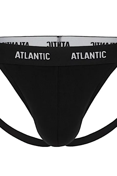 Atlantic Černé Pánské Jockstrap Slipy