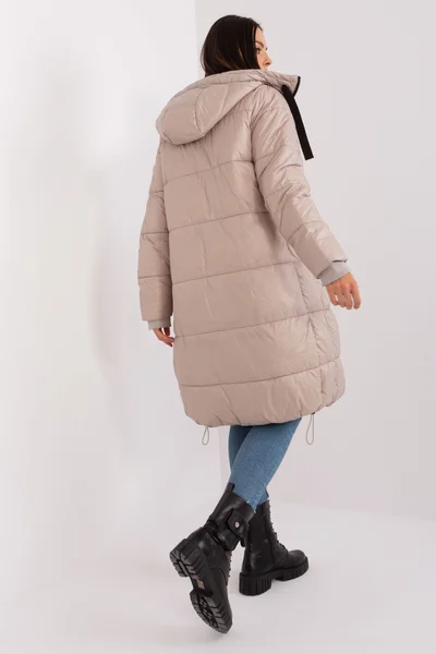 Dámský stylový béžový kabát FPrice