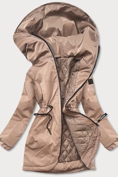 Béžová dámská bunda s kapucí LX921 S'WEST