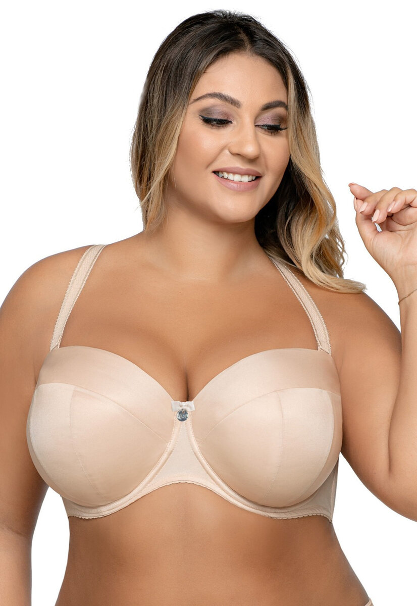 Tvarující plus size dámská bardot podprsenka Ava, béžová 95B i384_49687125