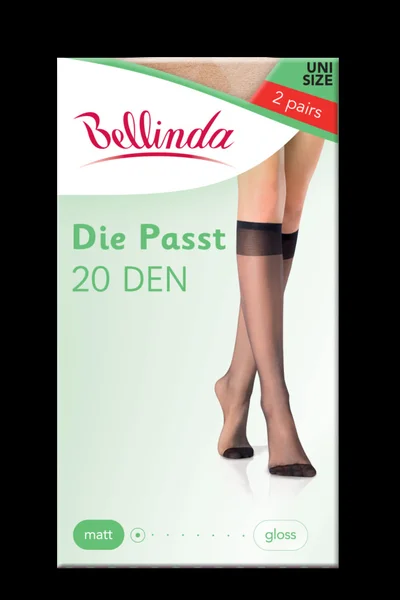 Dámské matné silonkové podkolenky DIE PASST KNEE-HIGHS Y103 - BELLINDA - amber