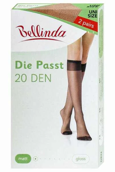 Dámské matné silonkové podkolenky DIE PASST KNEE-HIGHS Y103 - BELLINDA - amber