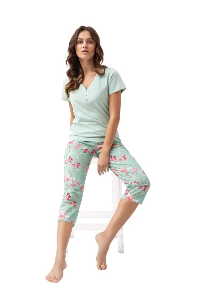 Mint dámské bavlněné pyžamo s legínami Luna