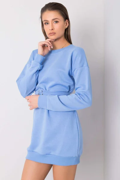Dámská modré mikinové dámské šaty RUE PARIS FPrice