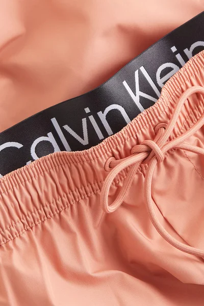 Oranžové pánské koupací šortky Calvin Klein
