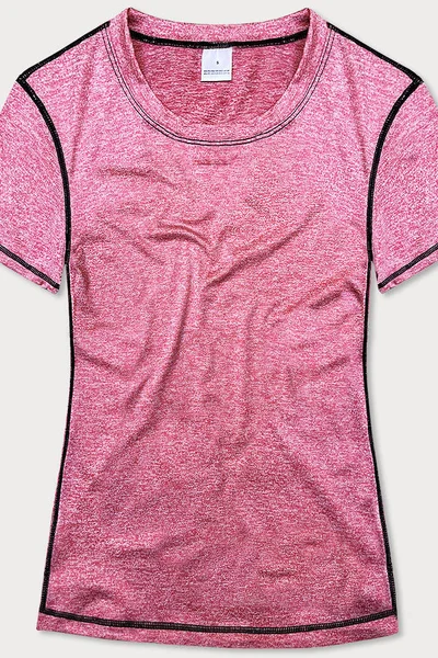Růžové melírované sportovní triko pro ženy MADE IN ITALY