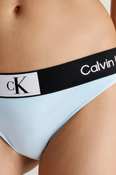 Spodní díl plavek Calvin Klein světle modrý