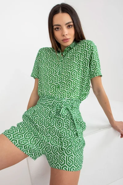 Dámské zelené šortky s jemným vzorováním Fresh Made