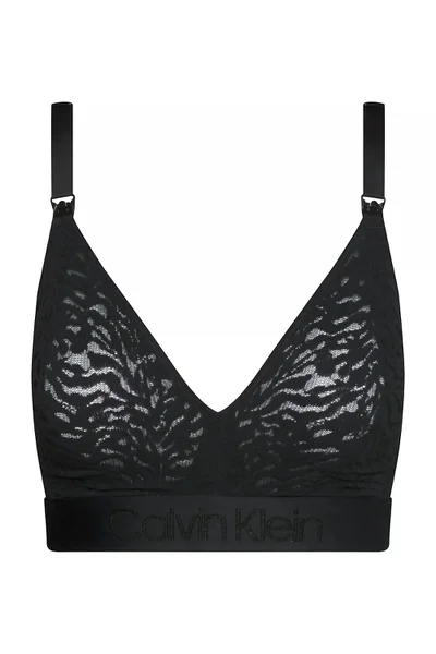 Černá krajková braletka Calvin Klein