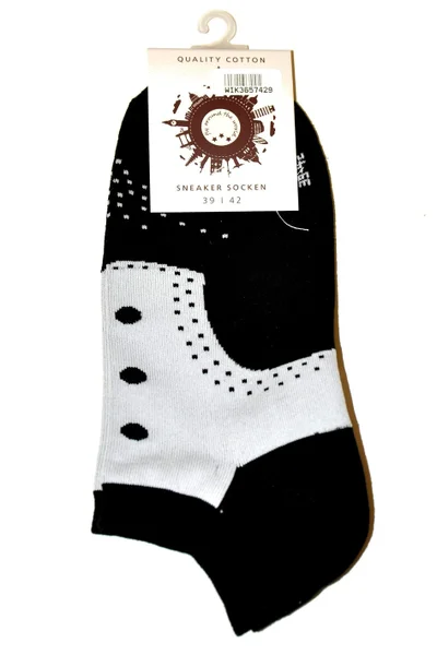 Bavlněné dámské kotníčkové ponožky s potiskem WiK