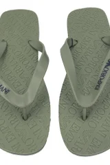 Pánské khaki žabky Emporio Armani X4QS01 XL826