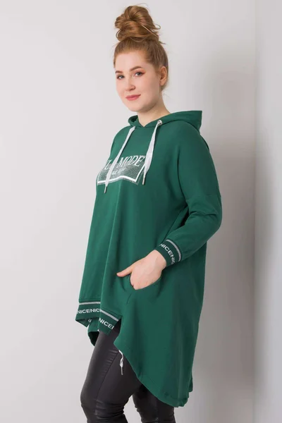 Dámská plus size mikina s kapsou FPrice