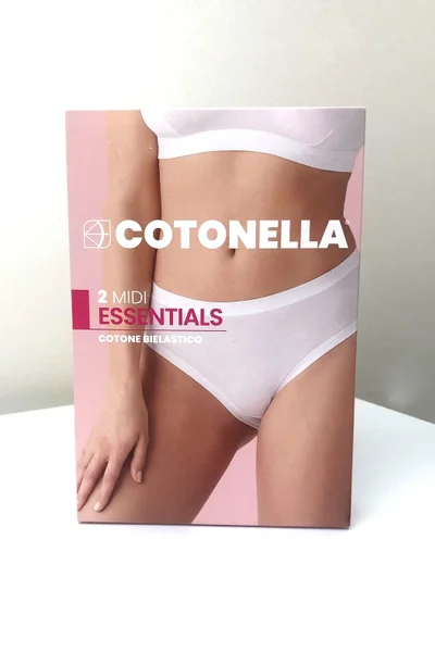 Měkké bavlněné kalhotky Cotonella bílé