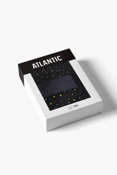 Pánské slipy Atlantic 3-pack grafitové