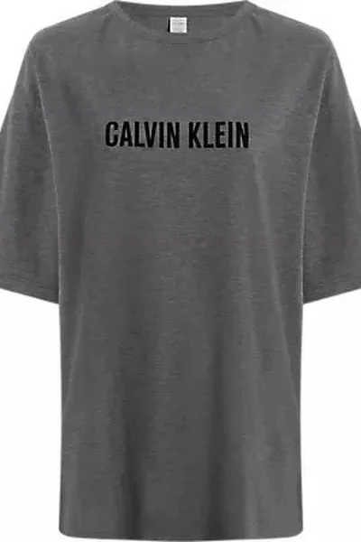 Šedé pánské pyžamové tričko Calvin Klein