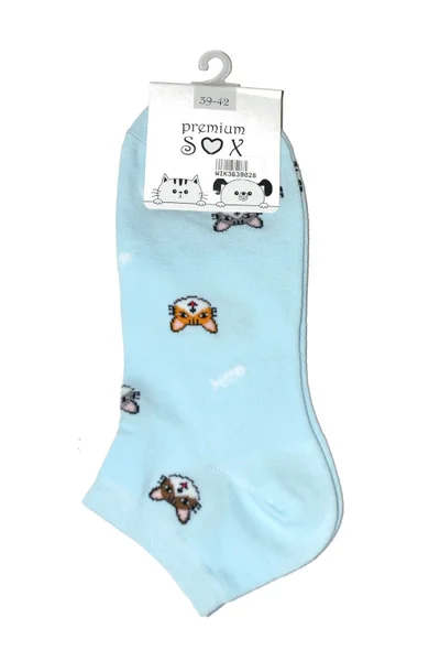 Barevné kotníčkové ponožky se zvířátky WiK