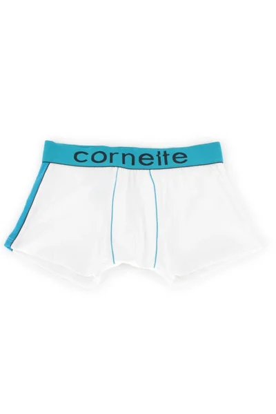 Modro-bílé pánské boxerky s pevnou gumou Cornette