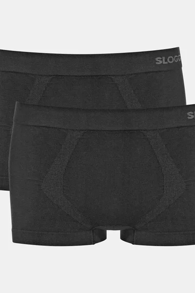 Pánské boxerky GO Smooth Hipster BLACK - Sloggi