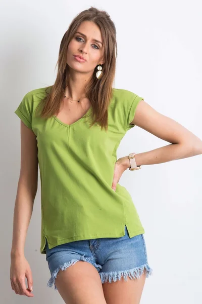 Světle zelené dámské tričko s krátkým rukávem BFG
