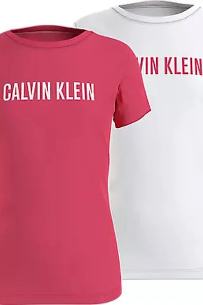 Bavlněné tričko pro dívky 2ks Calvin Klein