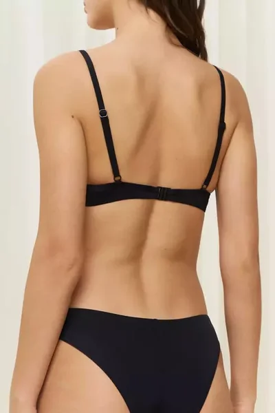 Černá bikinová push-up podprsenka Triumph