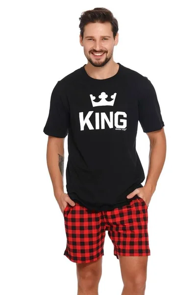 Krátké pánské pyžamo King  Dn-nightwear