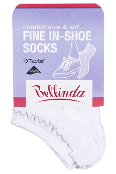 Bílé dámské nízké ponožky Bellinda FINE IN-SHOE SOCKS