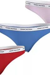 Dámská bavlněná tanga 3 ks Tommy Hilfiger