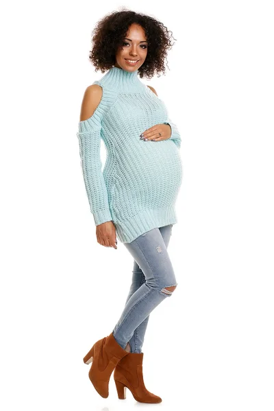 Těhotenský svetr s průstřihy na ramenou PeeKaBoo 84339