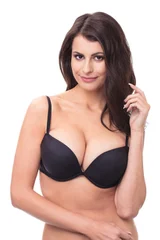 Dámská hladká podprsenka s double push-up efektem WONDERBRA FULL EFFECT PLAIN BRA - WONDER