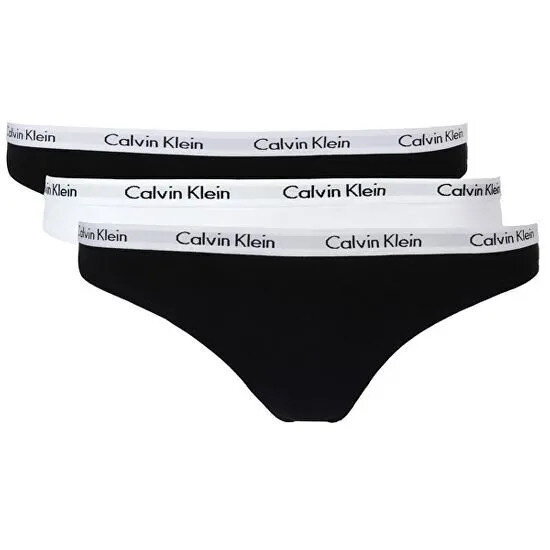 Černé bavlněné dámské kalhotky 3ks Calvin Klein, vícebarevná M i10_P45678_1:1299_2:91_