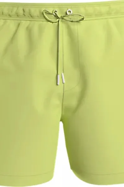 Limetkově zelené pánské koupací trenýrky Calvin Klein