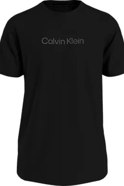 Černé pánské tričko s krátkým rukávem Calvin Klein