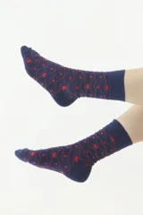 Černé vzorované pánské ponožky Moraj