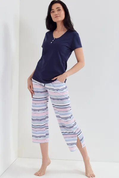 Lehké dámské pyžamo s krátkými kalhotami Cana