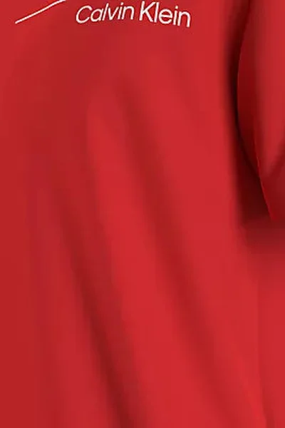 Červené pánské tričko s krátkým rukávem Calvin Klein