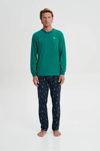 Komfortní pánské bavlněné pyžamo Vamp
